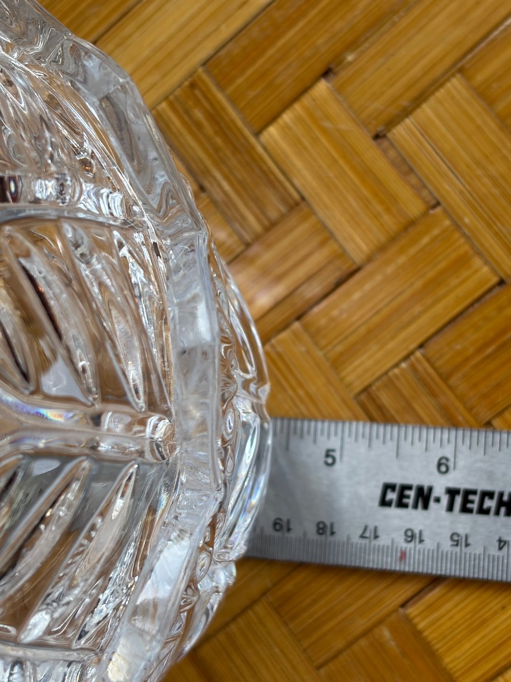 Fifth Avenue Crystal Portico Candy Dish Covered 7” Czech Vanity Storage - Picture 5 of 9